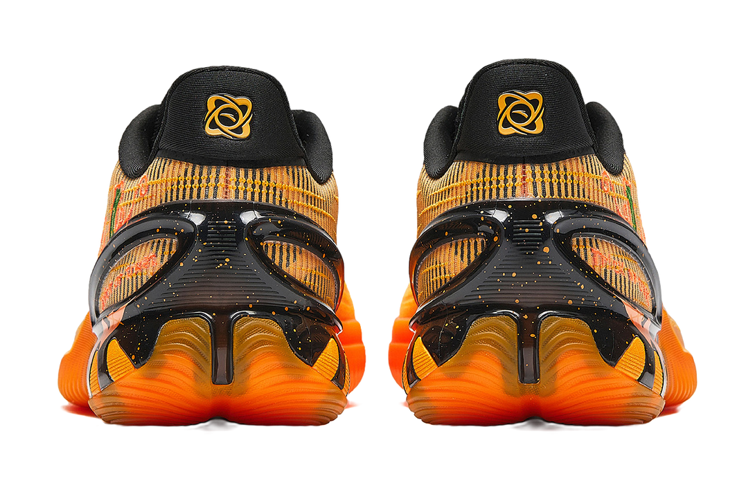 Anta Zap 3 Cushioning, Wear Resistant Low top Basketball Shoes Mens Black Orange  VJSNEAKER