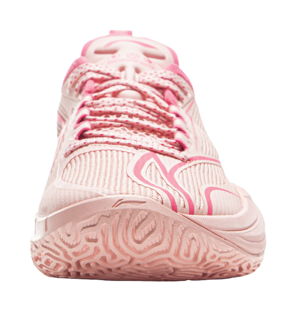 LiNing Cushioning, Slip Resistant, Abrasion Resistant, Rebound Grip Low Top Basketball Shoes Mens Frosting Pink  VJSNEAKER