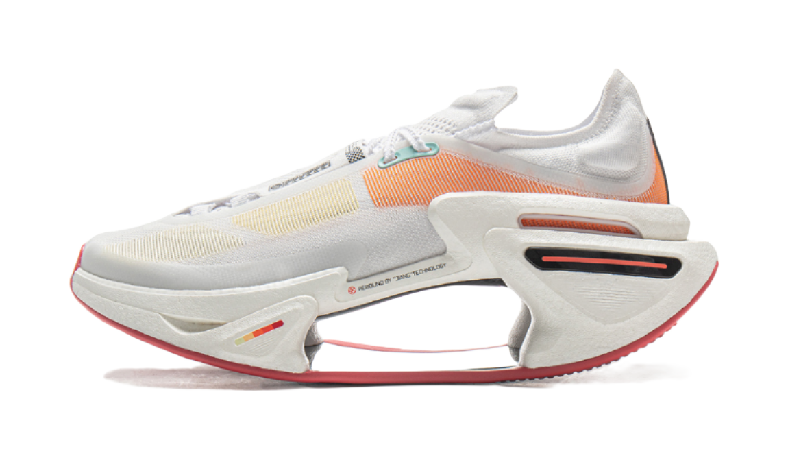 Li-Ning Shadow 3.0 "Standard White/Orange" ARRV001-21 - Running Shoe Unisex White Orange
