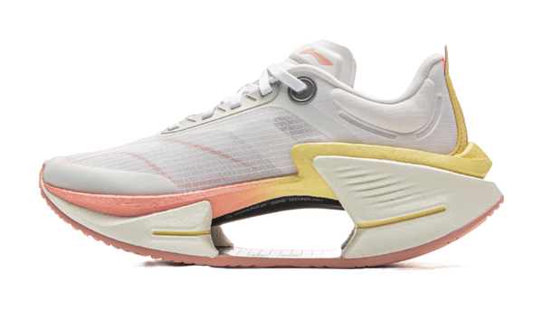 LiNing Shadow 3 ESSENTIAL Cushioning Support Rebound Low Top Casual Running Shoes Women's Standard White Gold Mist 