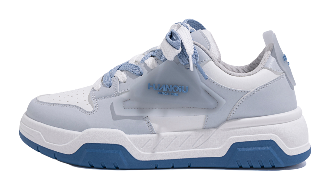 HUANQIU Coverage Lightweight Breathable Height Increasing Low top Skateboard Shoes Unisex Black 