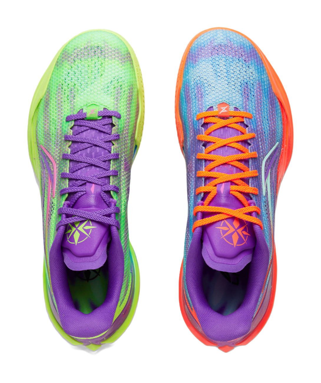 Li Ning Blade 5 V2 Basketball Shoes Mens Low top Neon Green Purple  VJSNEAKER