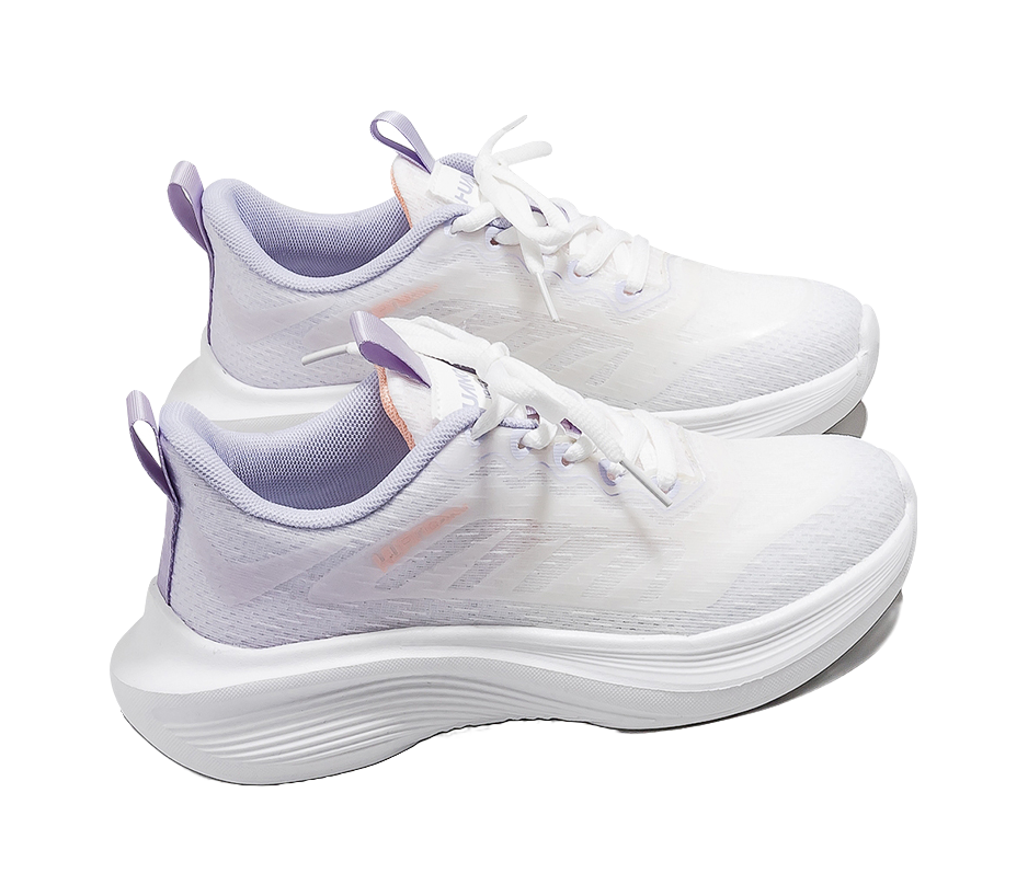 HUANQIU Running Shoes Women's Low top White Purple 