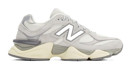 9060 New Balance Light Grey White  vjsneaker.com