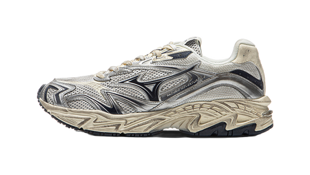 Mizuno Adventure Cushioning, Wear Resistant Low top Chunky Sneakers Unisex Beige Silver  vjsneaker.com