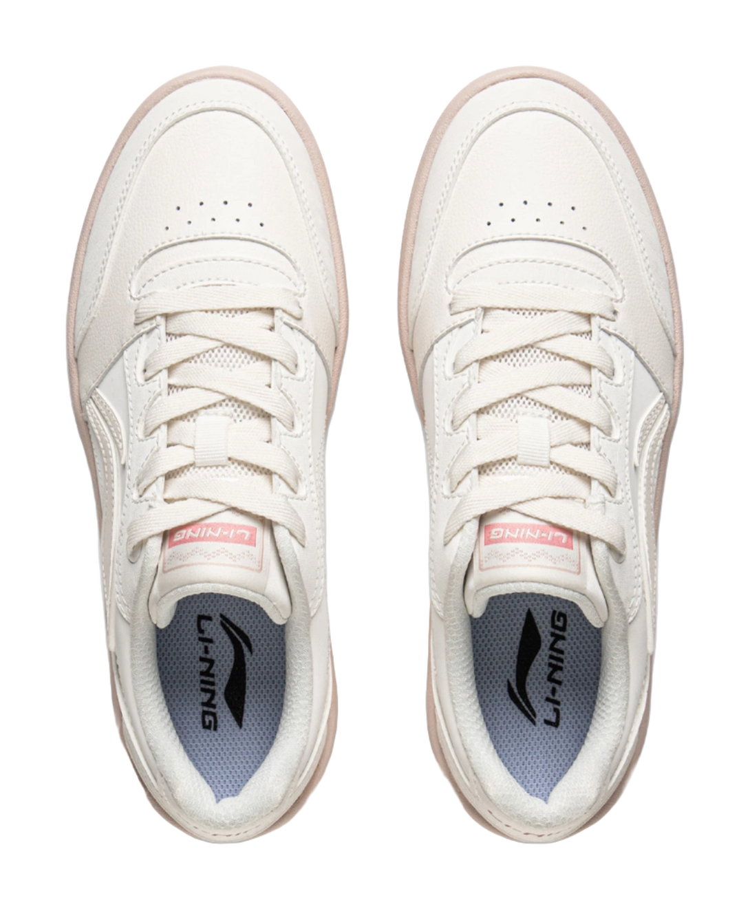 LiNing Yuanbao V3 Anti Slip Wear Resistant Low Top Skateboard Shoes Women's Mist White Silent Purple 