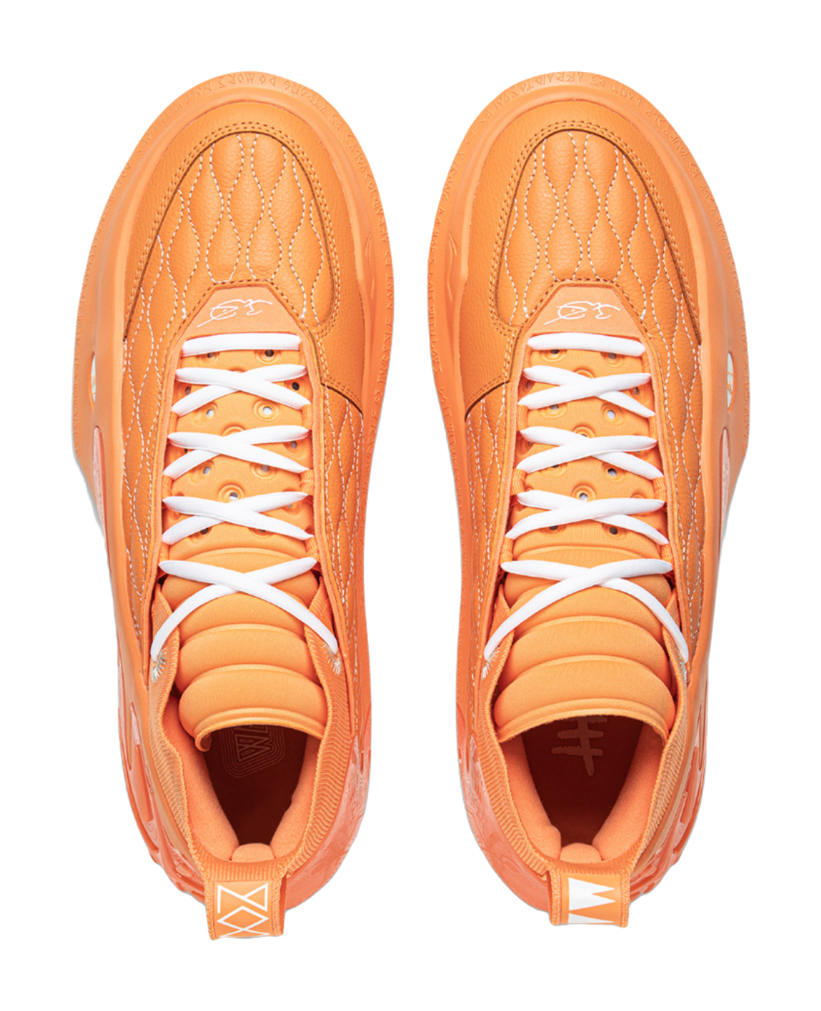 LiNing Wow11 Cushioning Lightweight Rebound Mid-Top Basketball Shoes Mens Cloud Brocade Orange  VJSNEAKER