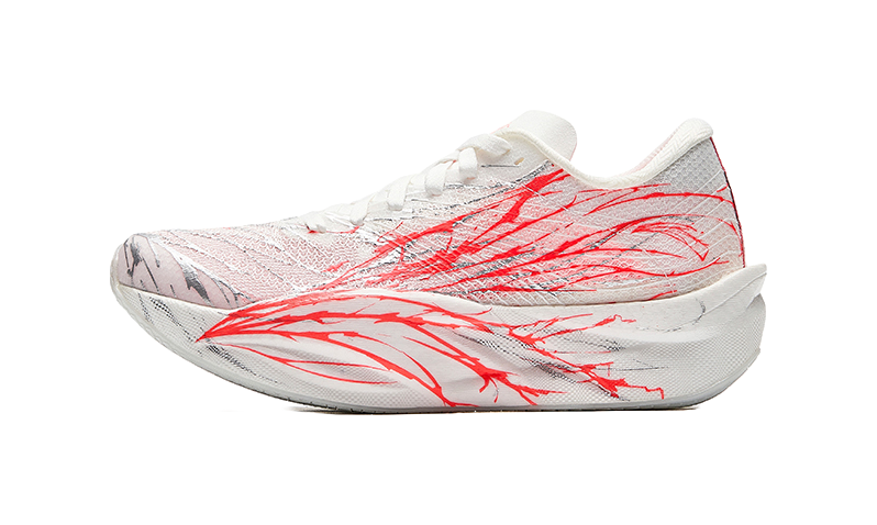 Antakids Anti-Slip Wear-Resistant Low-Top Kids Running Shoes White Red Silver Teenagers  VJSNEAKER