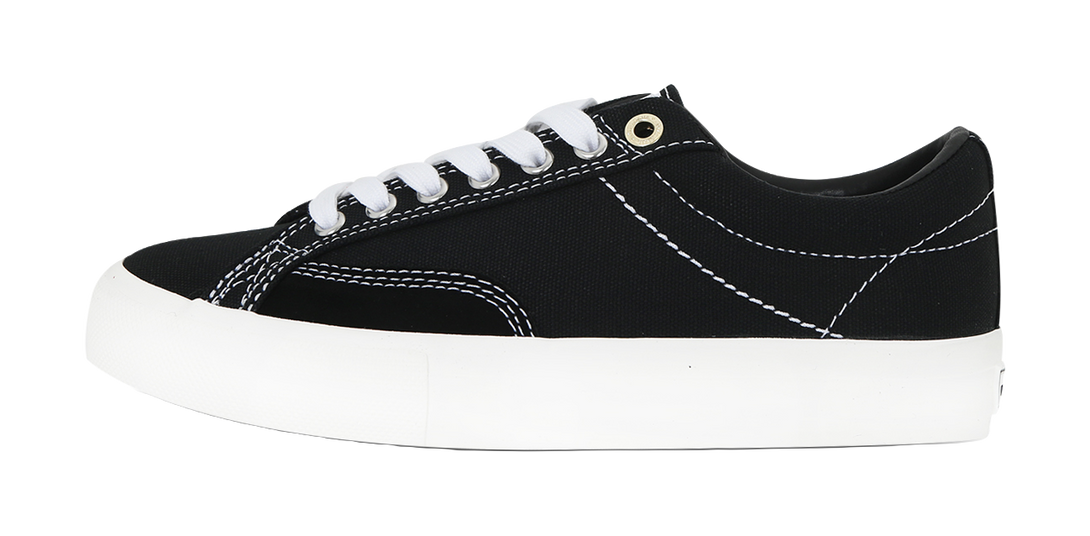 Ollieskate Slip Resistant Shock Absorbers Lightweight Low top Skateboard Shoes Unisex Black 