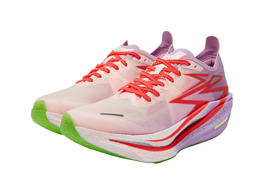 361° Flame 4 Running Shoes Unisex Low top Peach Heart Pink, Fluorescent Passionate Coral Pink 