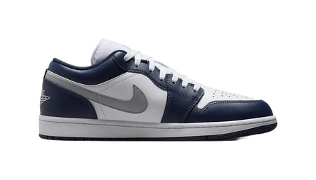 Jordan 1 Low Wolf Grey Midnight Navy  vjsneaker.com