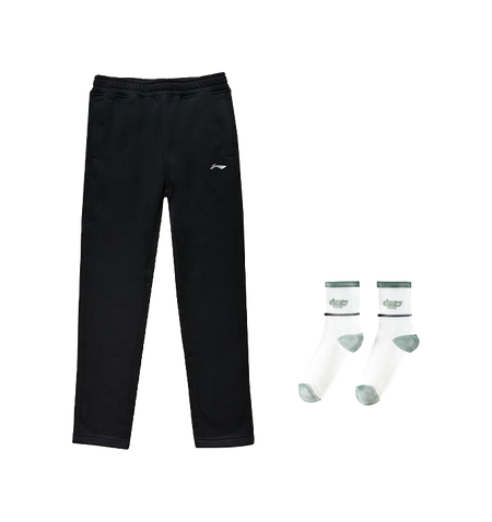 LiNing Knitted Sports Pants Mens Black  VJSNEAKER