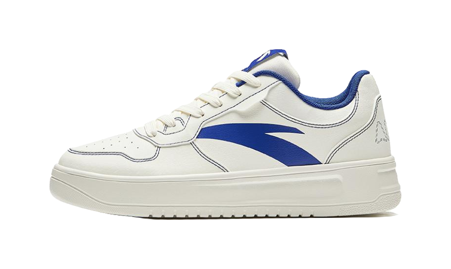 Anta Relaxed Anti-Slip Wear-Resistant Low-Top Skateboard Shoes Men's White 