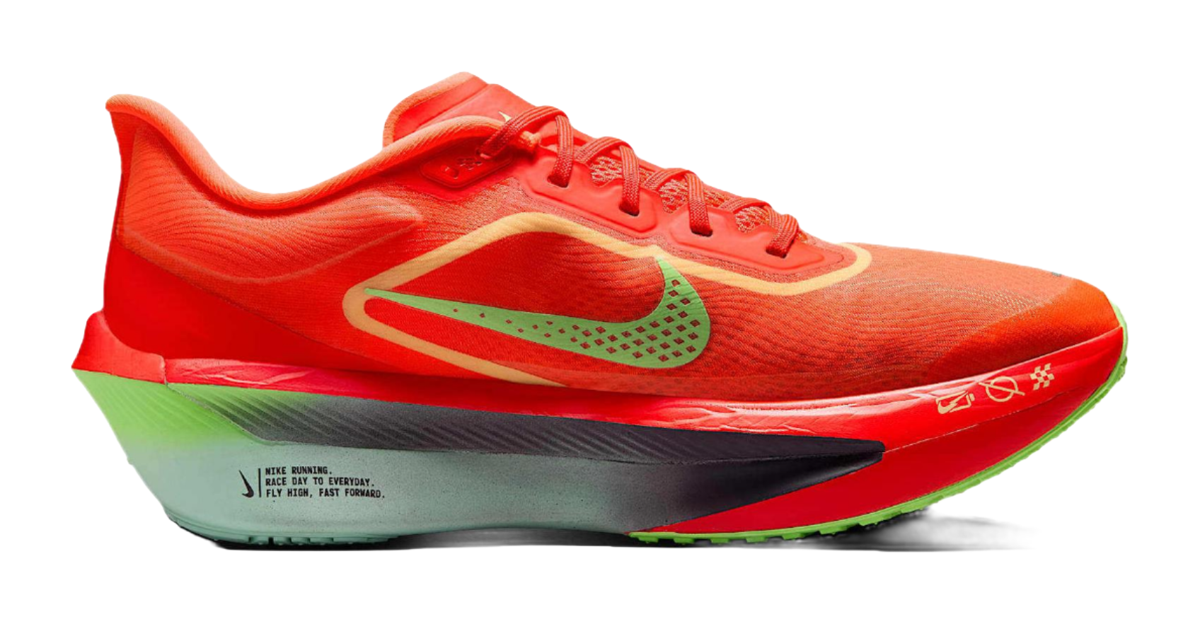Nike Zoom Fly 6 Bright Crimson Lime Blast Mint Foam Cave Purple  vjsneaker.com