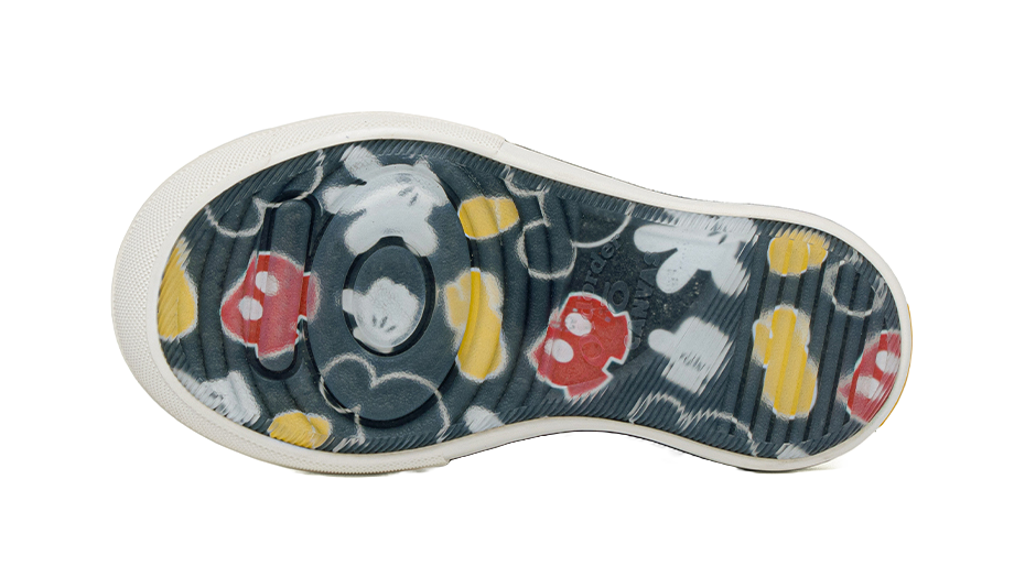 Disney x OLD ORDER Chunky Shoes Abrasion Resistant Height Increasing Low top Canvas Shoes Unisex Black White 