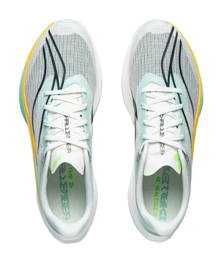 Li-Ning Feidian 6 Challenger "White Green" ARMW003-4 - Running Shoe Unisex White Green