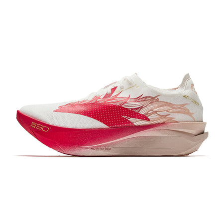 Anta C202 G9 2 "Running Horse" x Xu Beihong 122615573-1 - Marathon Racing Shoe Women White Red Pink