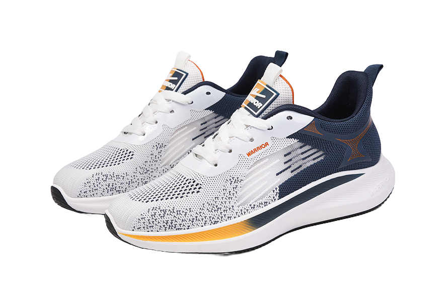 Warrior Sports Casual Shoes Men's White/Dark Blue/Orange 