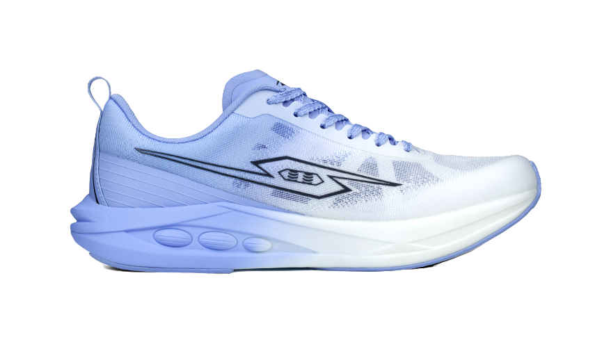 TANSHEZHE Slip Resistant, Abrasion Resistant, Rebound Resistant Low top Training Running Shoes Unisex White Blue 