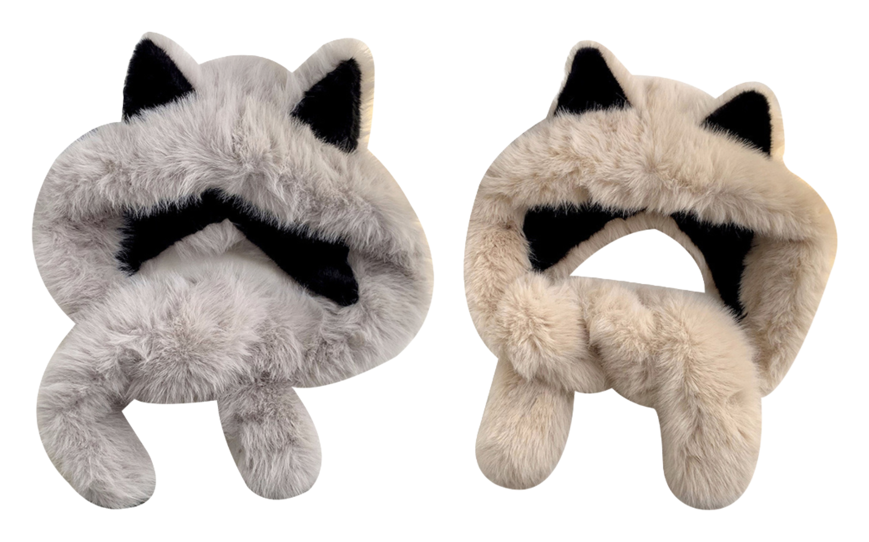 【 Warm Fox 】 IOTS Cute and Cute Fox Ear Two piece Set, Thickened and Warm, Essential for Cooling in Autumn and Winter, Polyester Fiber Woolen Hat for Women  vjsneaker.com