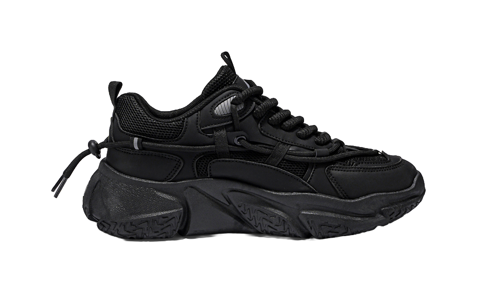 Warrior Warrior Anti-Slip Wear-Resistant Breathable Lightweight Height Increasing Warm Low-Top Chunky Sneakers Unisex 