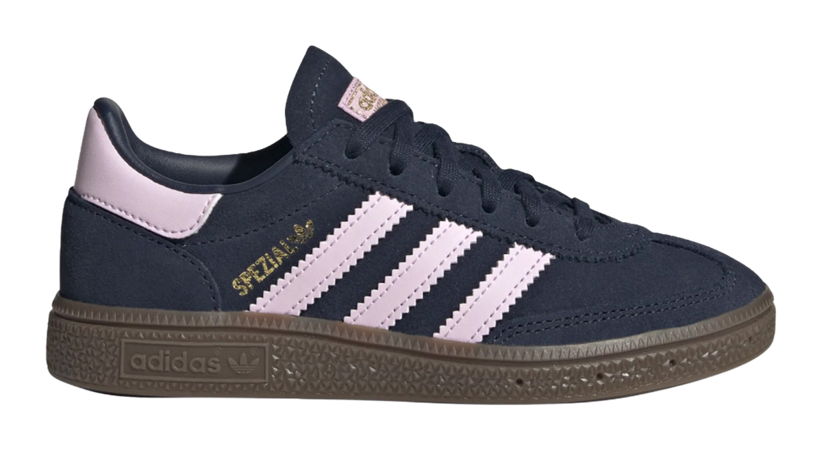Adidas Originals HANDBALL SPEZIAL Low top Kids Skateboarding Shoes Midnight Indigo/Pink Children Aged 3 7 Years Old  VJSNEAKER