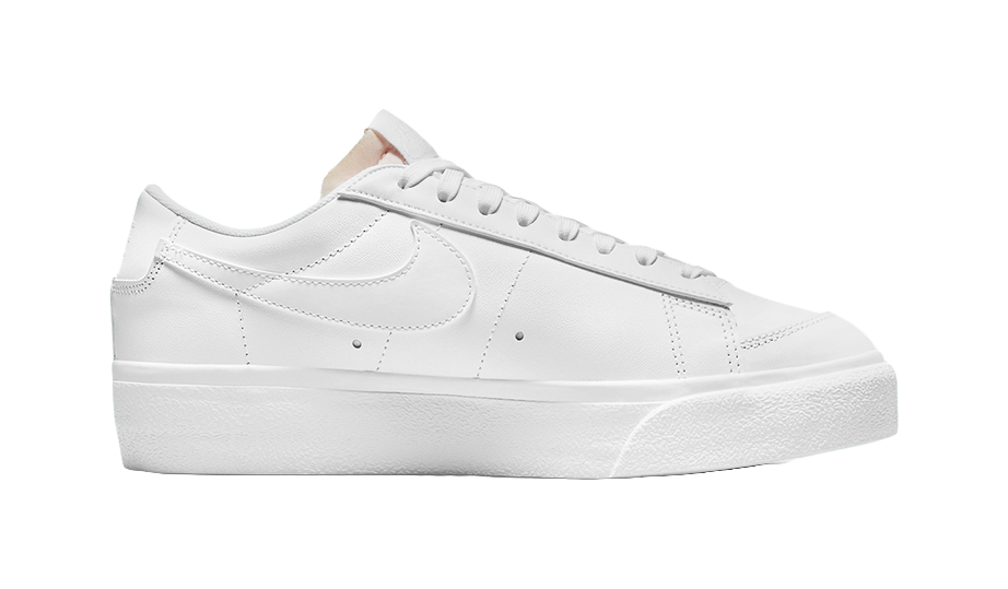 Nike Blazer Low Platform Triple White Womens  vjsneaker.com