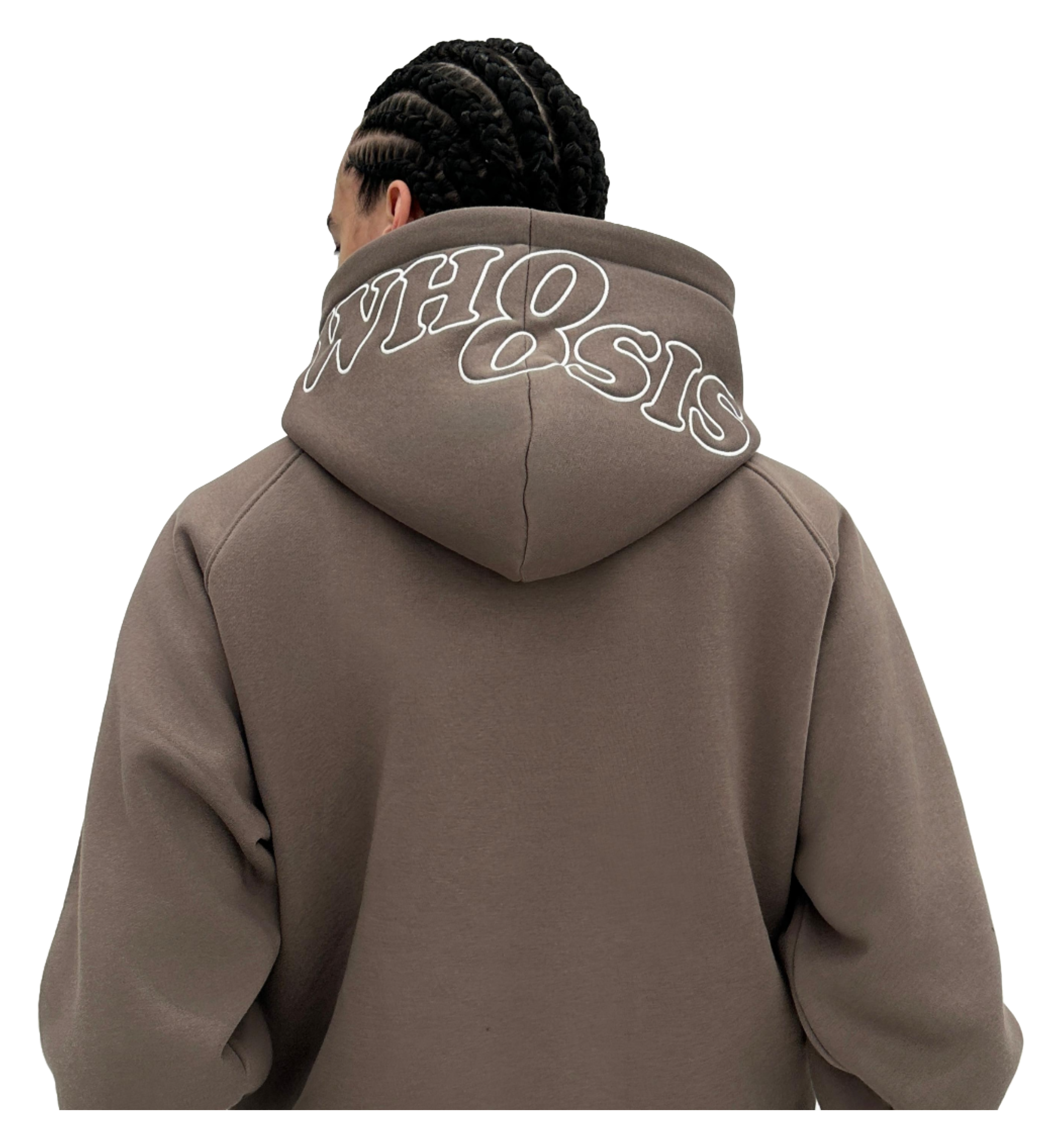 WHOOSIS letter embroidery logo hoodie casual loose China-Chic pullover multicolor plush autumn and winter sweater for men and women  vjsneaker.com