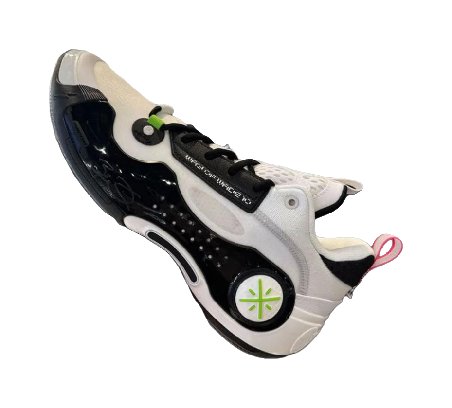 LiNing Wades Way 10 Low Wear-Resistant Slip-Resistant Support Low-Top Basketball Shoes Mens White Black  VJSNEAKER