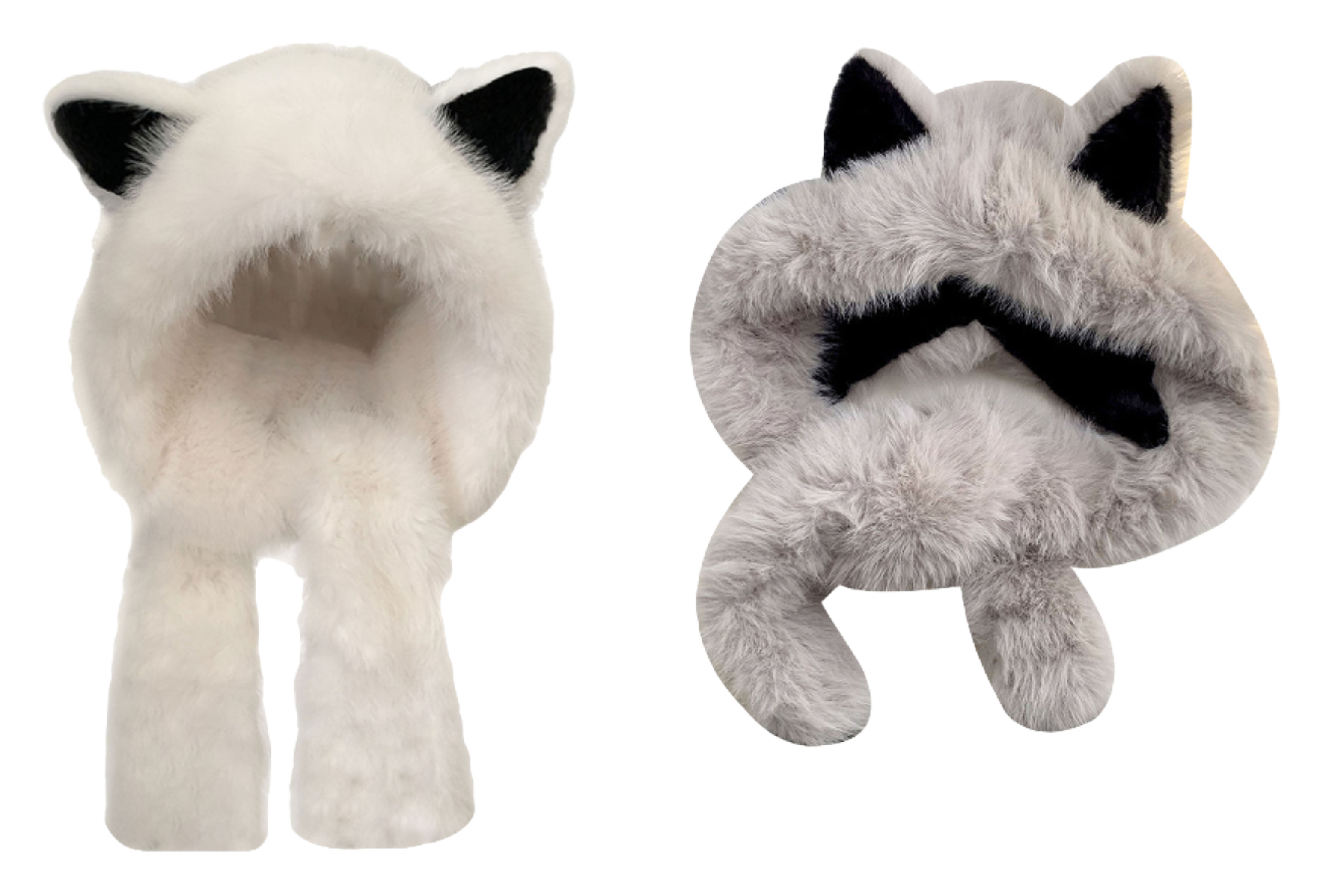 【 Warm Fox 】 IOTS Cute and Cute Fox Ear Two piece Set, Thickened and Warm, Essential for Cooling in Autumn and Winter, Polyester Fiber Woolen Hat for Women  vjsneaker.com