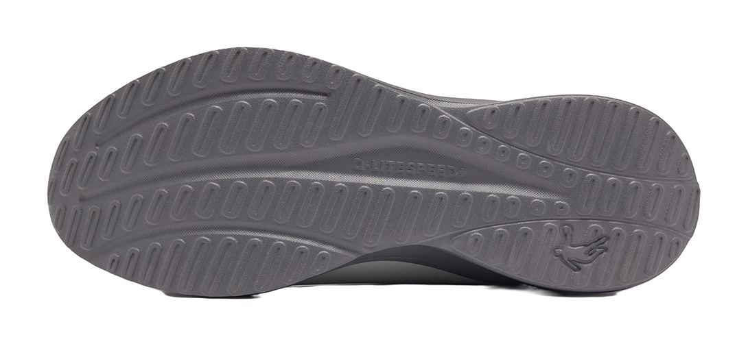 QIAODAN Cushioning, Wear Resistant Low top Casual Running Shoes Men's Light Gray Quiet Gray 