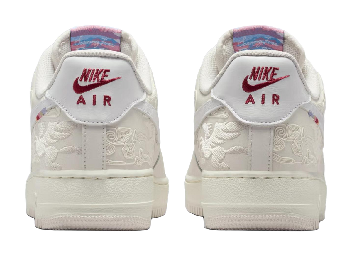 Nike Air Force 1 Breathable Low top Skateboard Shoes Mens White  vjsneaker.com