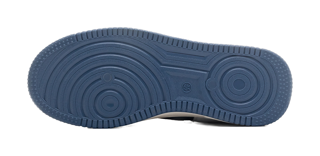 Warrior Slip Resistant, Abrasion Resistant, Lightweight, Breathable Low top Skateboard Shoes Unisex Beige Blue 