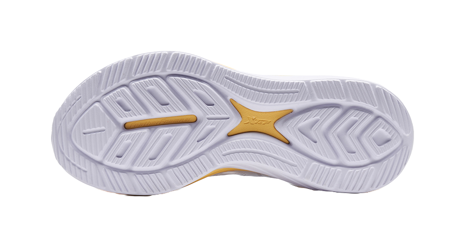 XTEP Cloud DC Anti Slip Wear Resistant Low Top Casual Running Shoes Men's White Orange 