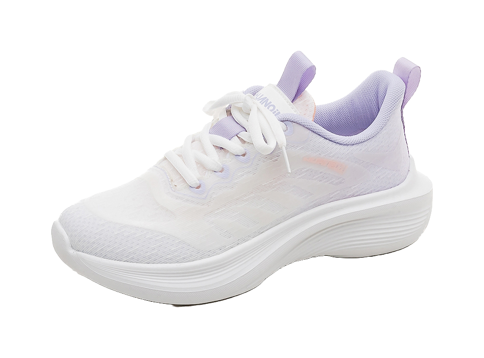 HUANQIU Running Shoes Women's Low top White Purple 
