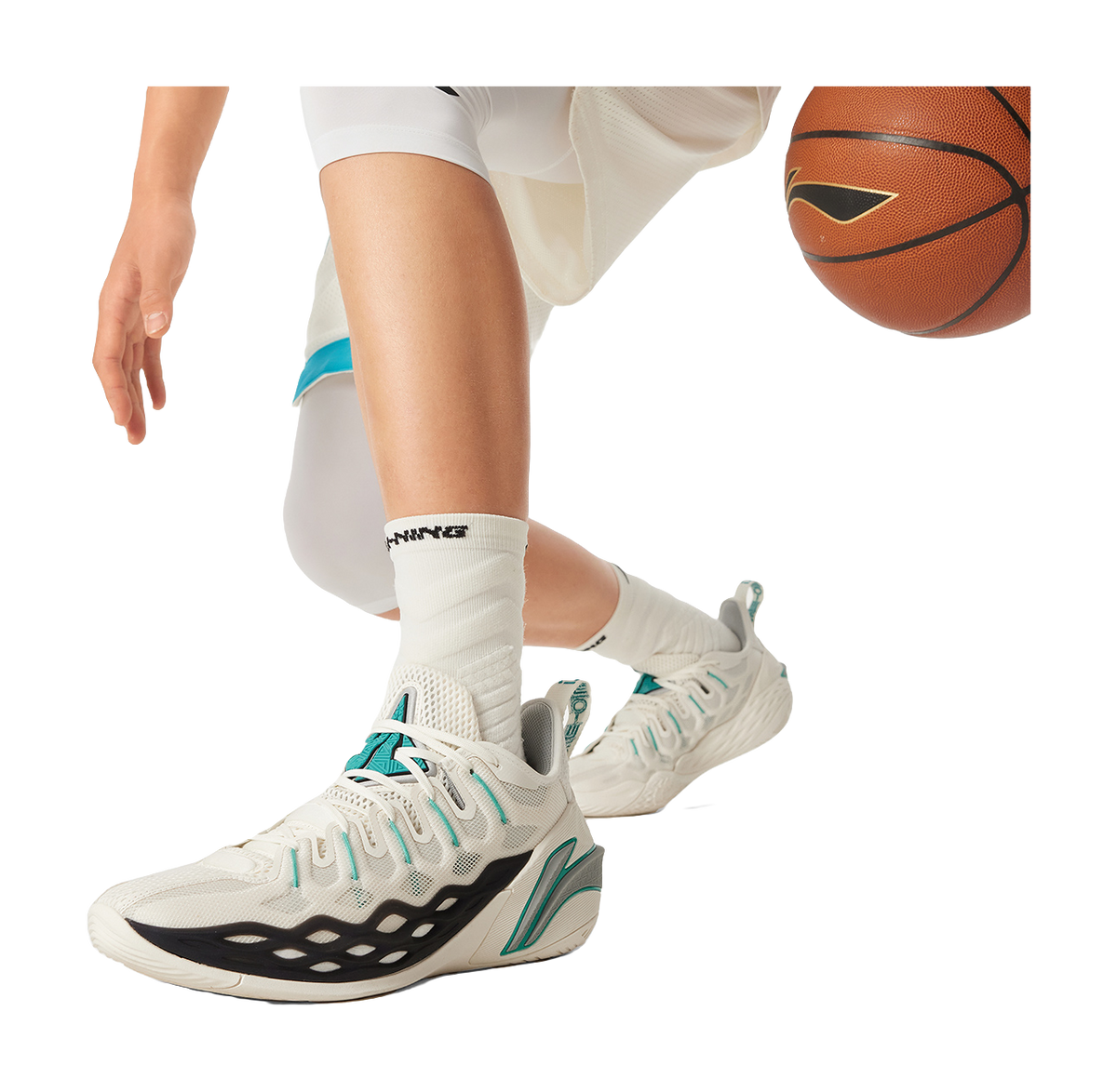 Li-Ning Buckets "Timeout" ABAV023-9 - Jimmy Butler Basketball Shoe Unisex Ivory