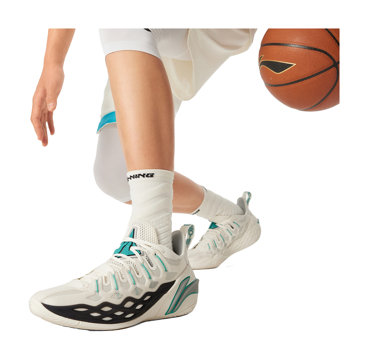Li-Ning Buckets "Timeout" ABAV023-9 - Jimmy Butler Basketball Shoe Unisex Ivory