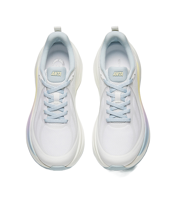 Anta Leaf 1.0 Slip Resistant Abrasion Resistant Low top Casual Running Shoes Women's Papyrus White 