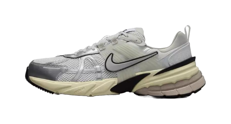 Nike V2K Run Summit White Metallic Silver  vjsneaker.com
