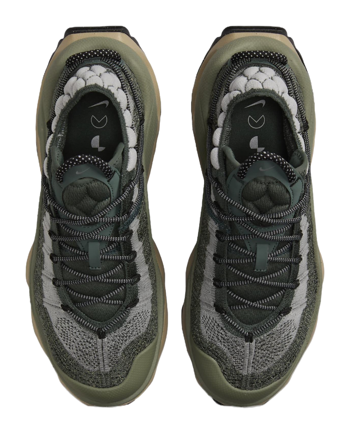 Nike Air Max Flyknit Venture Vintage Green Light Army Khaki Metallic Silver Womens  vjsneaker.com