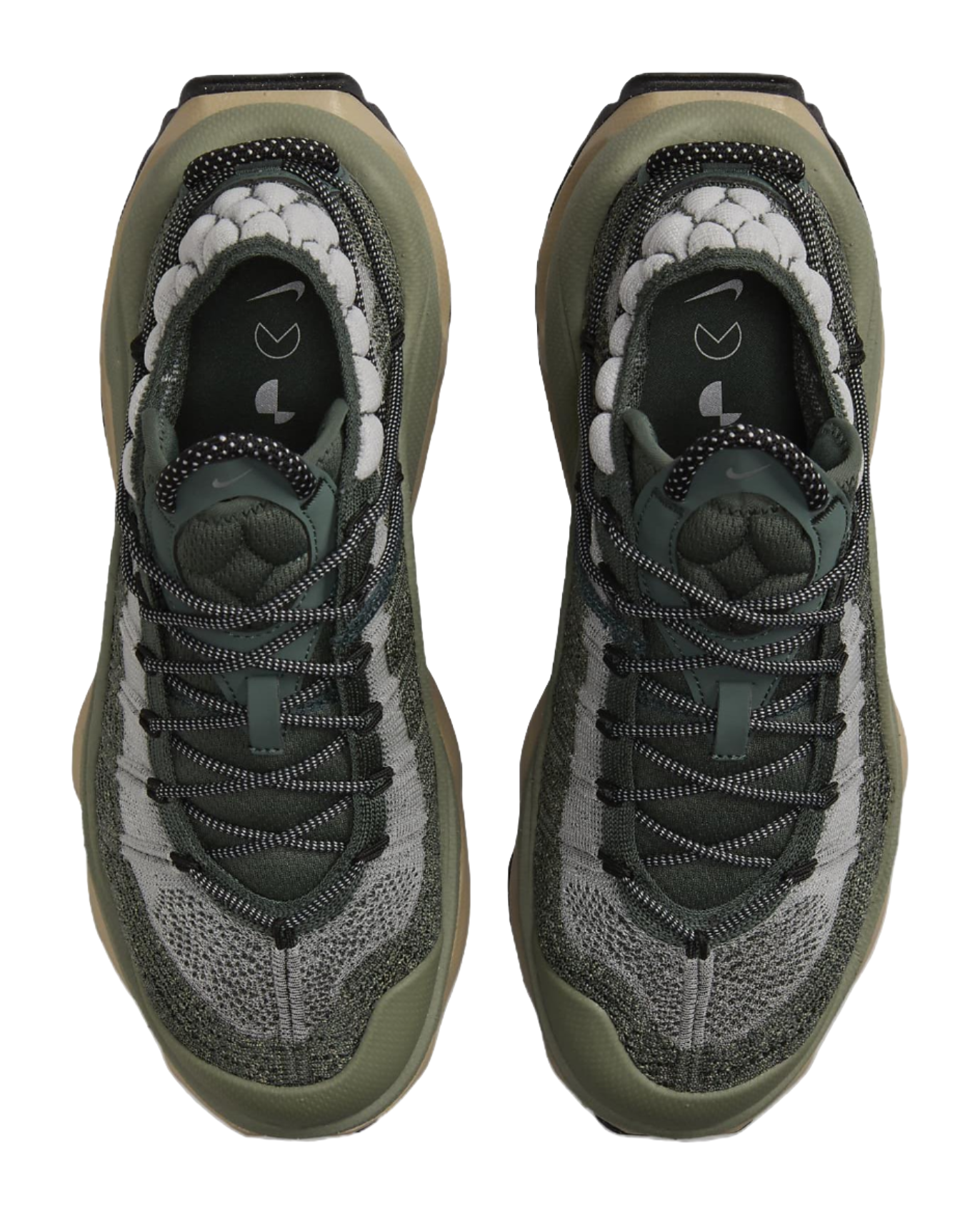 Nike Air Max Flyknit Venture Vintage Green Light Army Khaki Metallic Silver Womens  vjsneaker.com