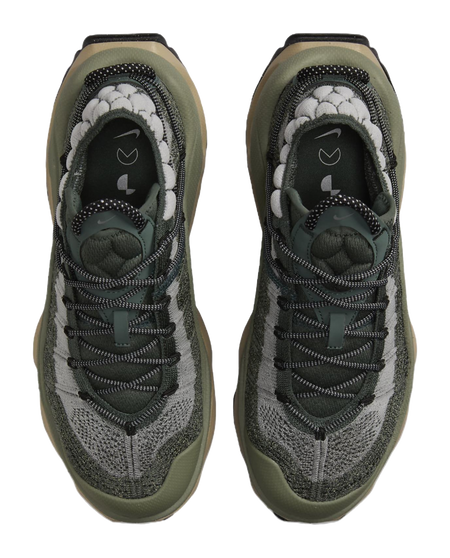 Nike Air Max Flyknit Venture Vintage Green Light Army Khaki Metallic Silver Womens  vjsneaker.com