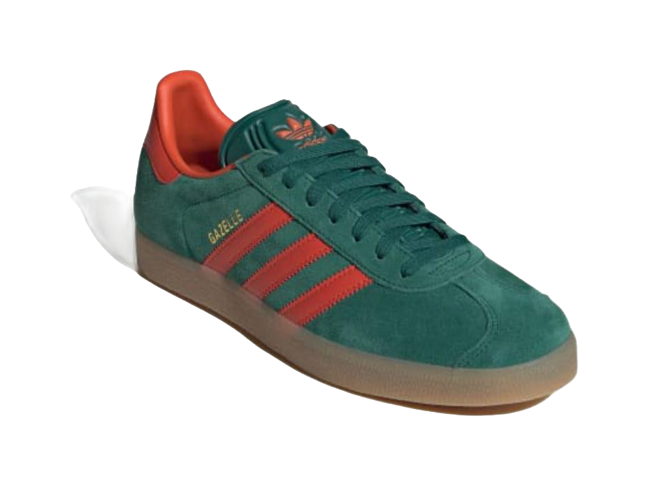 Gazelle Adidas Originals Collegiate Green Preloved Red  vjsneaker.com
