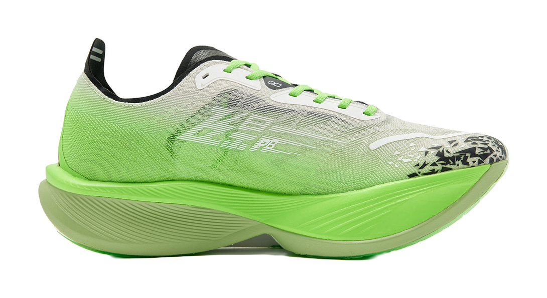 QIAODAN Feiying PB3 Enhanced Edition Running Shoes Men's Low top Light Gray Gull Blue 