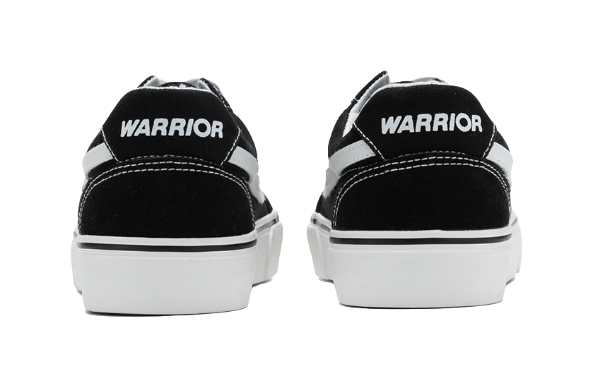 Warrior Slip Resistant, Abrasion Resistant, Lightweight Low top Canvas Shoes Unisex Black White 