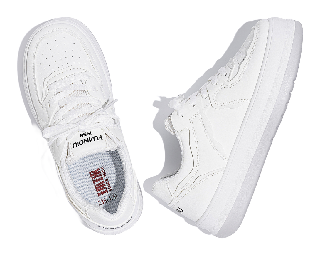 HUANQIU Coverage Thermal Abrasion Resistant Lightweight Height Increasing Low top Skateboard Shoes Women's 