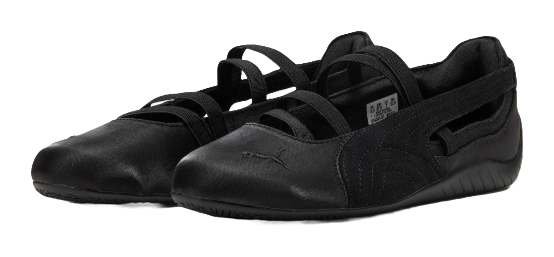PUMA Speedcat Ballet Black Cool Dark Gray Satin Womens  vjsneaker.com