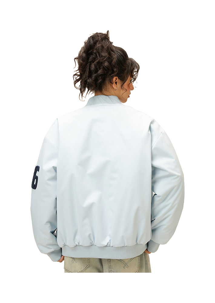 Warrior Revival Tide Cloud Sail Series Autumn and Winter Versatile Digital Loose Casual Plus Cotton Thick Long Sleeve Cotton Jacket Cotton Coat Baseball Jacket Unisex  vjsneaker.com