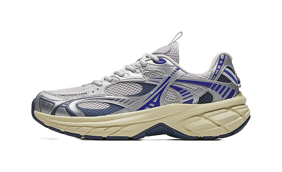 Anta AT2000 Low top Running Shoes Men's Silver Gray Blue 