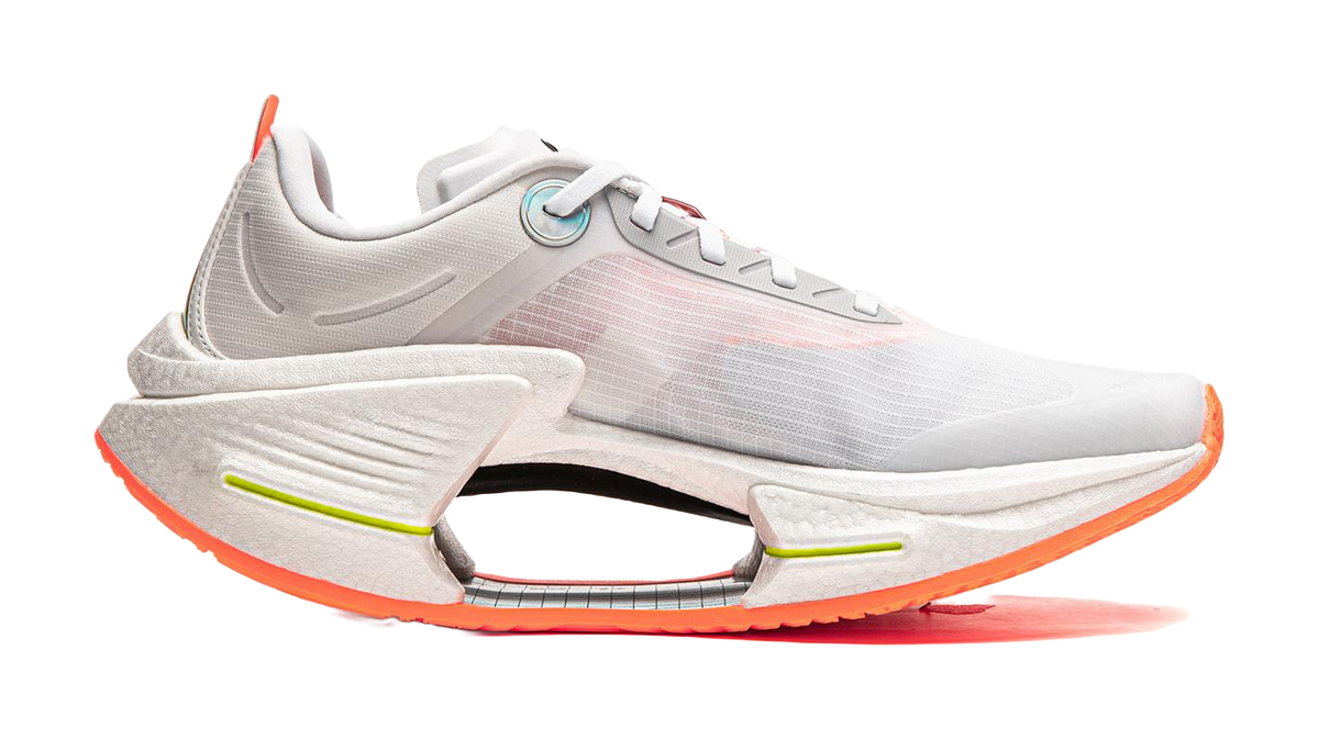 Li Ning Shadow 3 Essential Cushioning Support Rebound Low top Casual Running Shoes Mens Standard White  VJsneaker